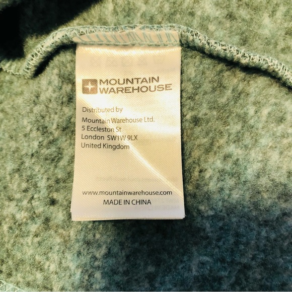 Mountain Warehouse Size 4 Idris Womens Cowl Neck Green Heather Fleece - Picture 9 of 14